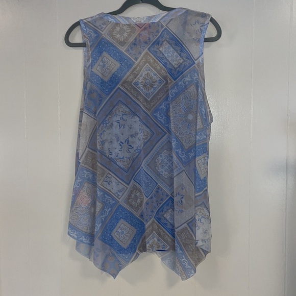 Hearts of Palm Sheer Blouse with cami SzS - Picture 5 of 8